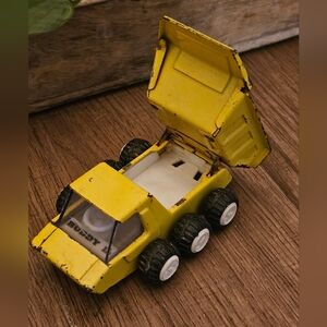 Buddy L Dump Truck Yellow Vtg 70s Car Toy Vehicle Japan Made Metal‎ Die Cast